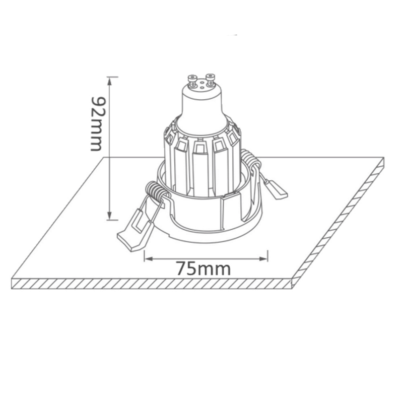 Встраиваемый Круглый Точечный Белый спот с поворотом LC-GU10 от ImperiumLoft Встраиваемый Круглый Точечный Белый спот с поворотом LC-GU10 от ImperiumLoft