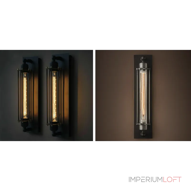 Бра настенное Loft Industrial Edison Cage Momo от ImperiumLoft Бра настенное Loft Industrial Edison Cage Momo от ImperiumLoft