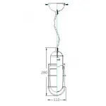 Подвесной светильник Lucretia Industrial Bullet Vintage Pendant от ImperiumLoft