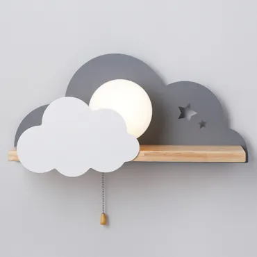 Бра с полкой Серое Облако Wall Lamp Gray Cloud Бра с полкой Серое Облако Wall Lamp Gray Cloud