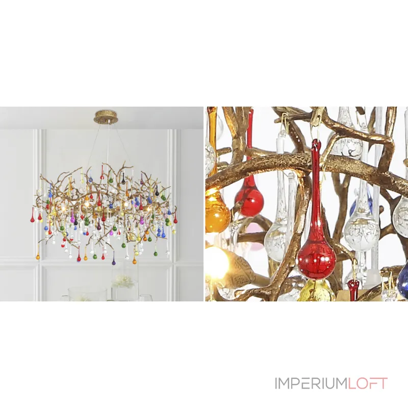 Подвесная люстра Droplet Chandelier Multicolor