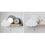 Бра с полкой Серое Облако Wall Lamp Gray Cloud от ImperiumLoft