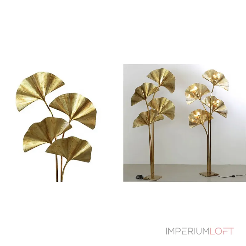 Торшеp золотые листья пальмы four palm leaves Floor Lamp от ImperiumLoft Торшеp золотые листья пальмы four palm leaves Floor Lamp от ImperiumLoft