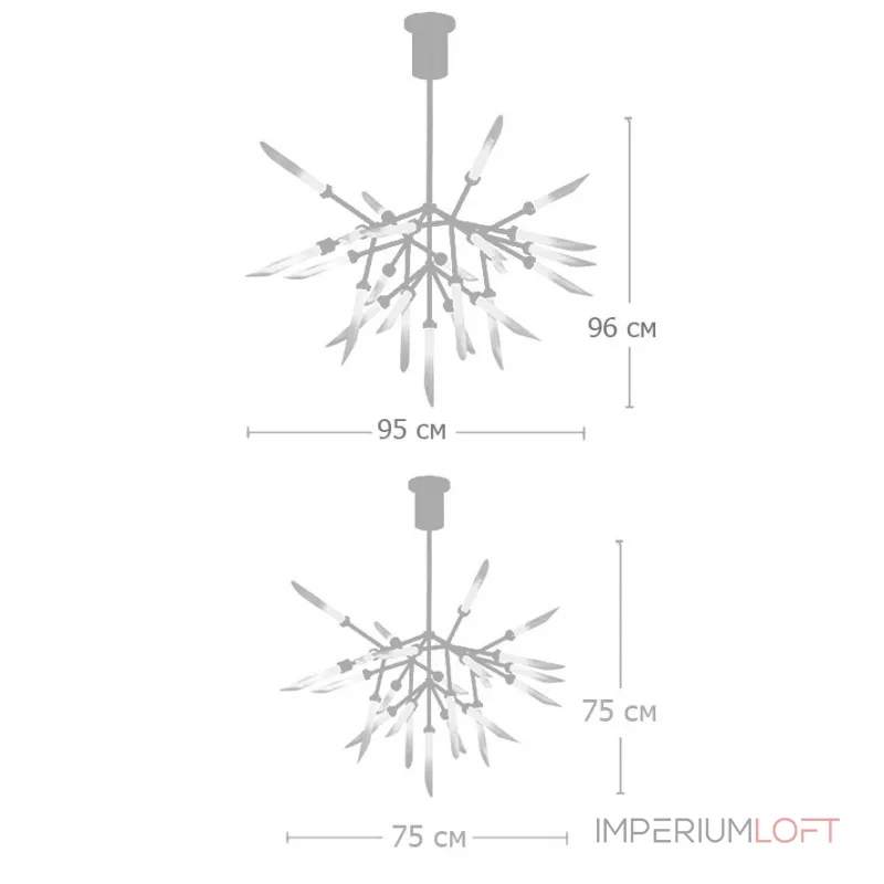 Люстра Spur Chandelier от ImperiumLoft Люстра Spur Chandelier от ImperiumLoft