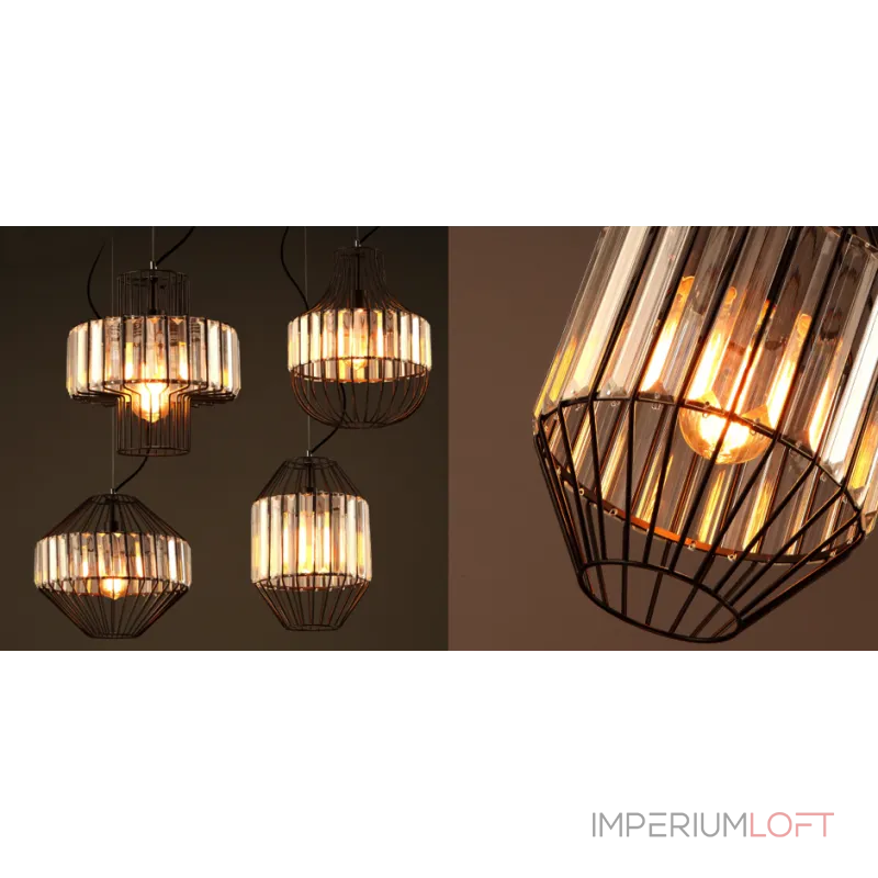 Подвесной светильник Glass Plate Pendant #1 от ImperiumLoft Подвесной светильник Glass Plate Pendant #1 от ImperiumLoft