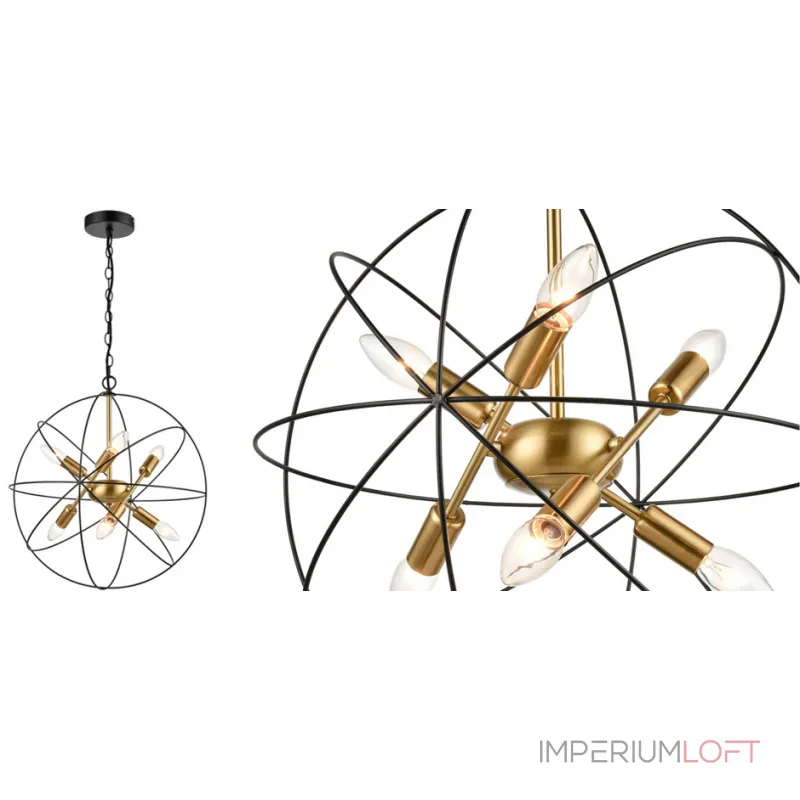 Подвесная люстра Luis Trumpet Tube Silver Lamp 40