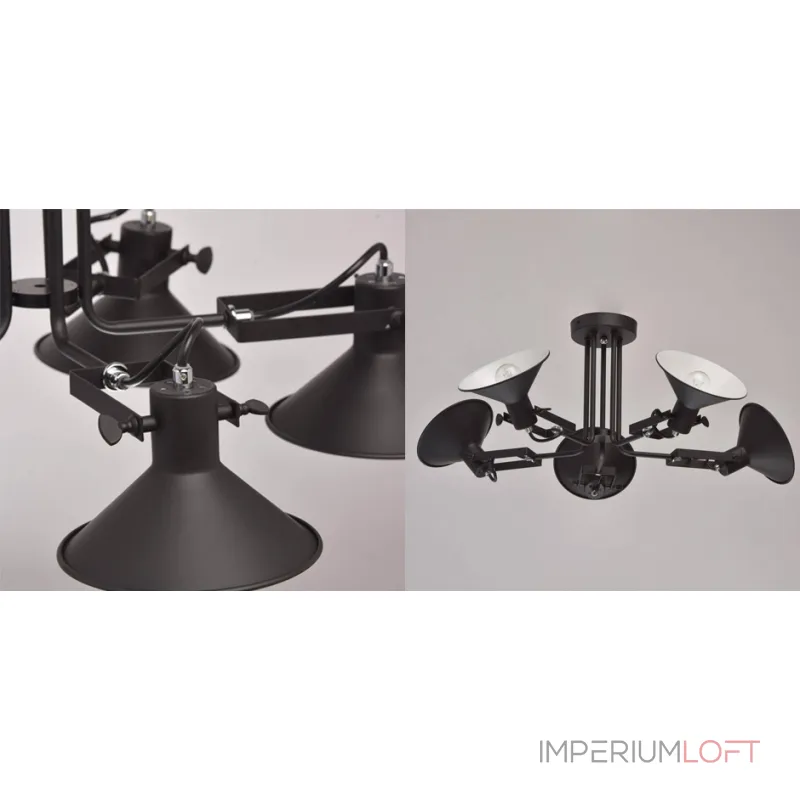 Потолочная люстра Rotating Light Black