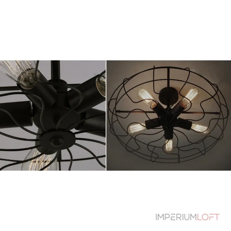 Потолочная люстра Grinder Top Loft Industrial Mill Потолочная люстра Grinder Top Loft Industrial Mill