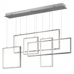 Подвесная люстра Rectangle Geometry Chandelier Nickel 5