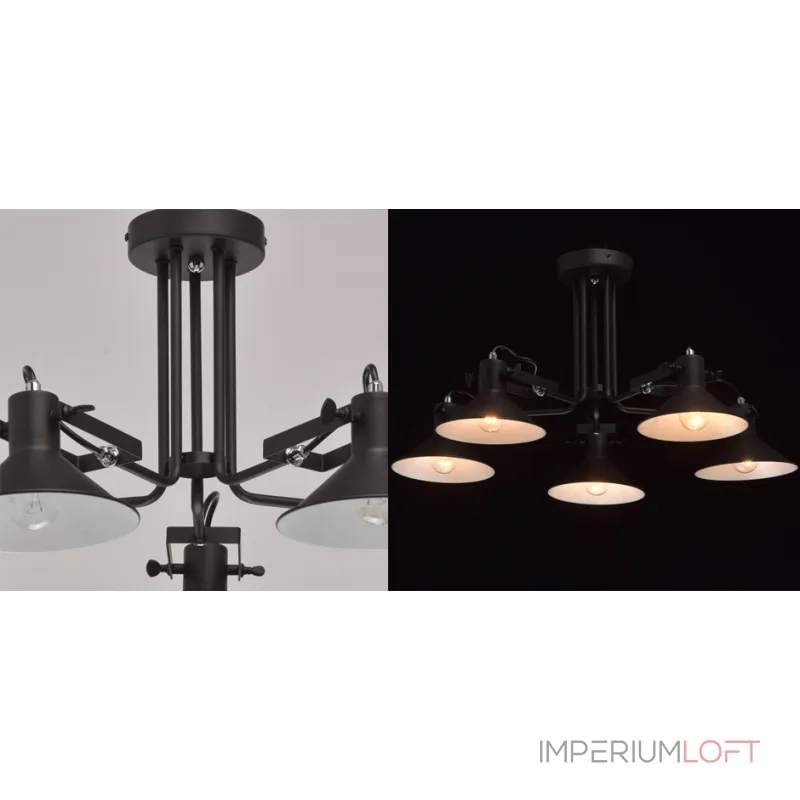 Потолочная люстра Rotating Light Black