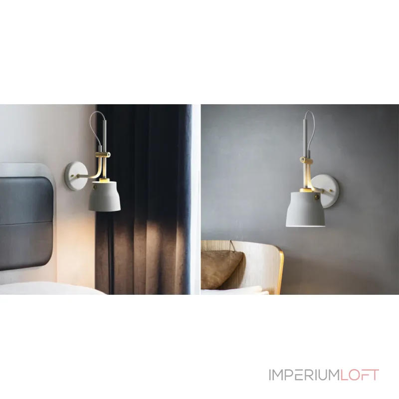 Бра RAM PLASENCIA Wall Lamp white от ImperiumLoft