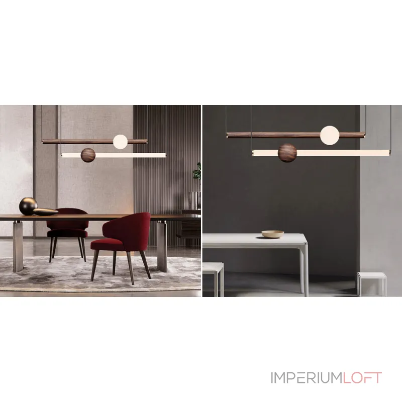 Люстра ORION GLOBE LIGHT wood от ImperiumLoft