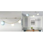 Потолочный светильник Atelier Areti Girlande Ceiling Crescent Blue от ImperiumLoft