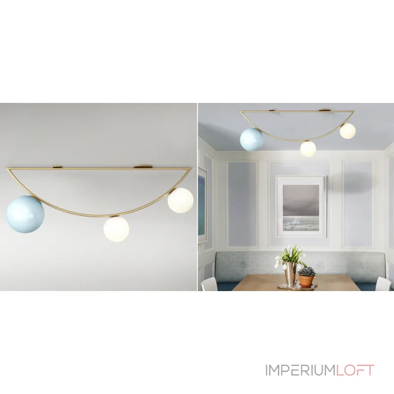 Потолочный светильник Atelier Areti Girlande Ceiling Crescent Blue от ImperiumLoft