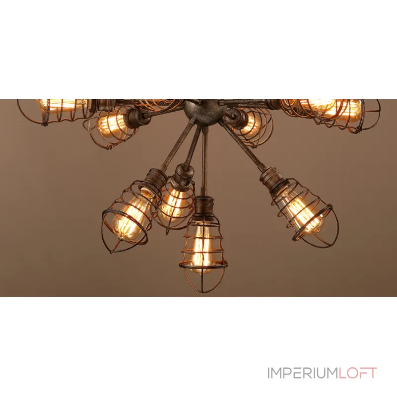 Подвесной светильник Loft Industrial Sputnik 13 Retro от ImperiumLoft