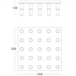 Потолочный светильник Meurice Flush Mount Ceiling Light designed от ImperiumLoft