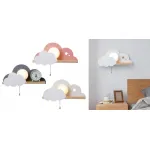 Бра с полкой Серое Облако Wall Lamp Gray Cloud от ImperiumLoft