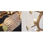 Подвесная люстра Ring shaped crystal chandelier