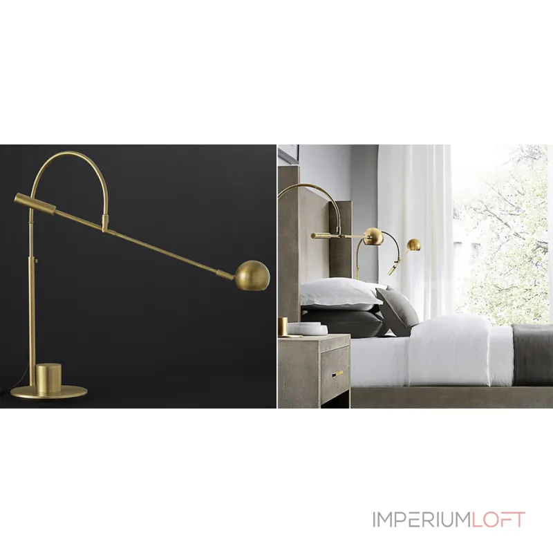 Настольная лампа Restoration Hardware ORBITER II desk lamp Brass от ImperiumLoft