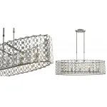 Люстра на штанге Metal Waves Vintage Oval