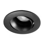 Встраиваемый Круглый Точечный Черный спот с поворотом LC-GU10 от ImperiumLoft