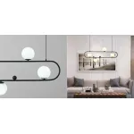 Люстра Horizontal Balls Balance Black 4 от ImperiumLoft