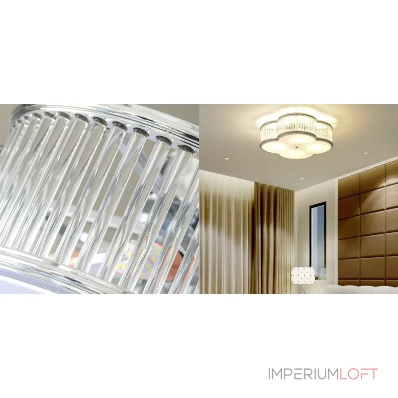 Потолочный светильник Alexa Hampton BASIL Хром от ImperiumLoft