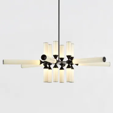 Люстра на штанге Castle 18-01 Black and White glass Люстра на штанге Castle 18-01 Black and White glass