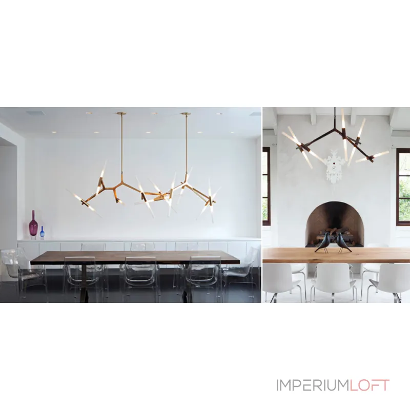 Подвесная люстра Агнес Chandelier Summer 8 Gold