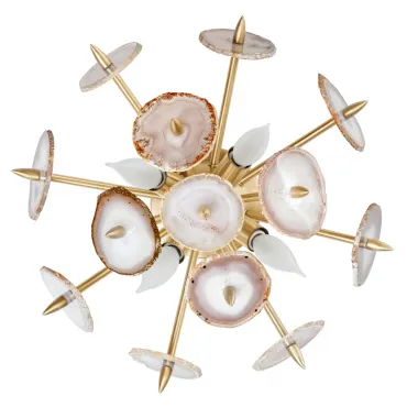 Бра Emporium Natural Agate Burst Sconce Brass Бра Emporium Natural Agate Burst Sconce Brass