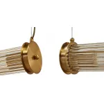 Подвесной светильник Glass TUBE Pendant Double Gold от ImperiumLoft
