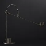 Настольная лампа Restoration Hardware ORBITER II desk lamp Black с поворотным плафоном от ImperiumLoft