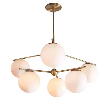 Люстра на штанге Sphere Stem 6-Light Chandelier Bronze