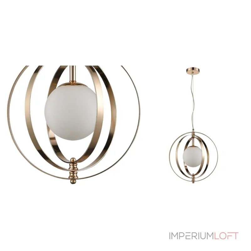 Светильник Satellite Three Rings Gold от ImperiumLoft