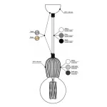 Подвесной светильник BETON RIB  от ImperiumLoft