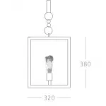 Подвесной светильник  Quadrate Loft Rope Light от ImperiumLoft