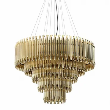 Подвесная люстра MATHENY CHANDELIER 5 SUSPENSION by DELIGHTFULL Gold