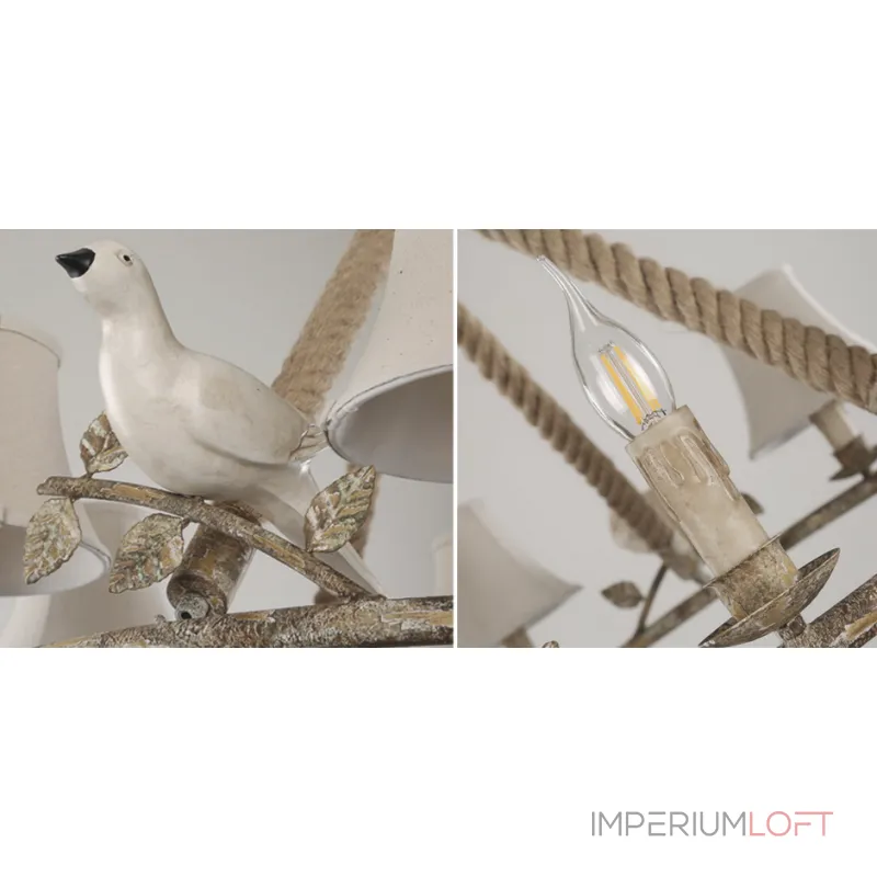 Подвесная люстра Norman Bird Forest Patina 6