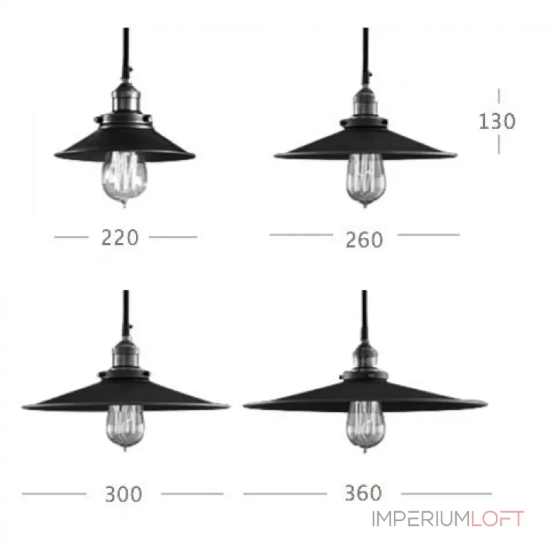 Подвесной светильник Loft Cone Pendant 22 от ImperiumLoft