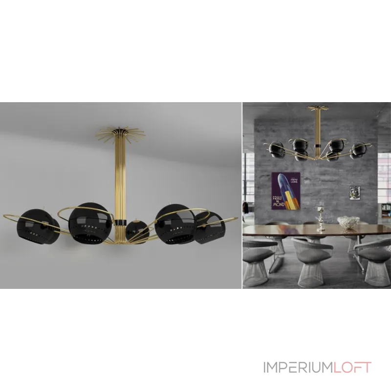 Люстра на штанге Neil Pendant Lamp by Делайт Full