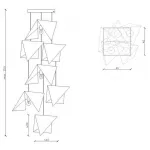 Подвесная люстра Chandelier BIRD 7 black LGH0731