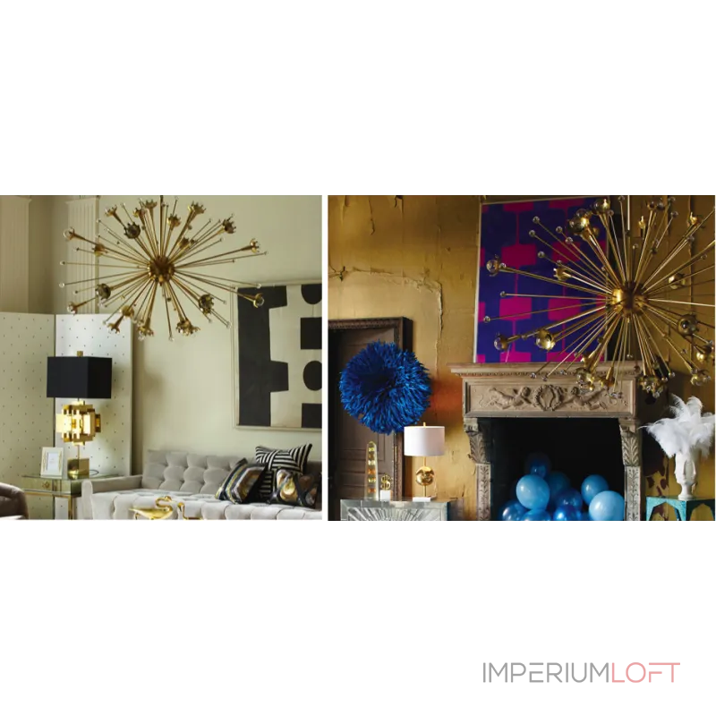 Подвесная люстра Jonathan Adler GIANT SPUTNIK CHANDELIER