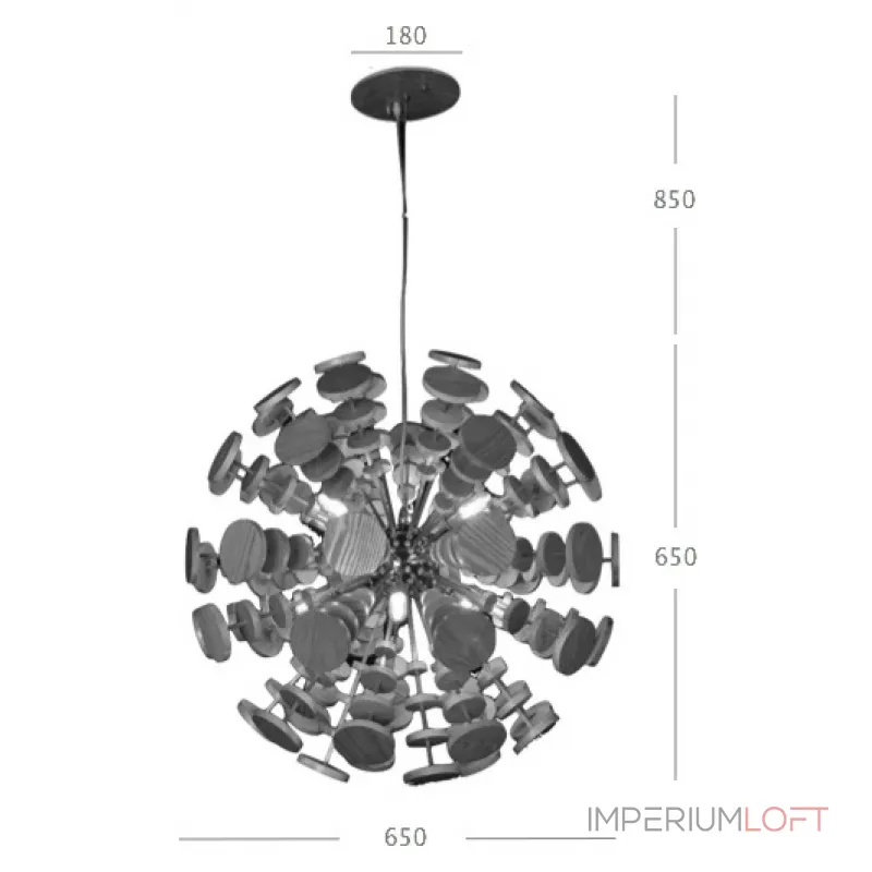 Подвесная люстра Wooden Glowworm Sphere