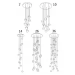 Люстра Bocci 14 Round Chandelier Led Crystal Glass  от ImperiumLoft
