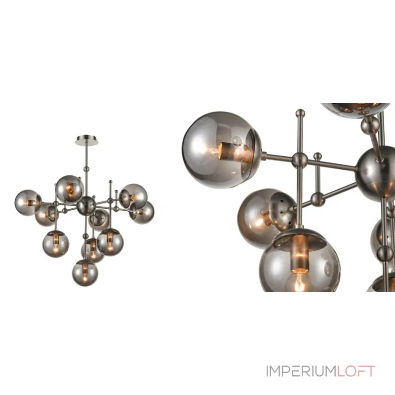Люстра на штанге Smoke Balls Chandelier 10 Люстра на штанге Smoke Balls Chandelier 10