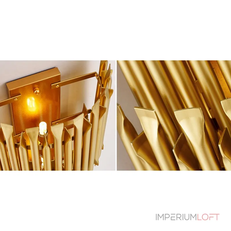 Бра MATHENY III WALL LAMP by DELIGHTFULL Gold от ImperiumLoft