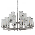 Подвесная люстра LIAISON TWO-TIER Chandelier 18 Silver