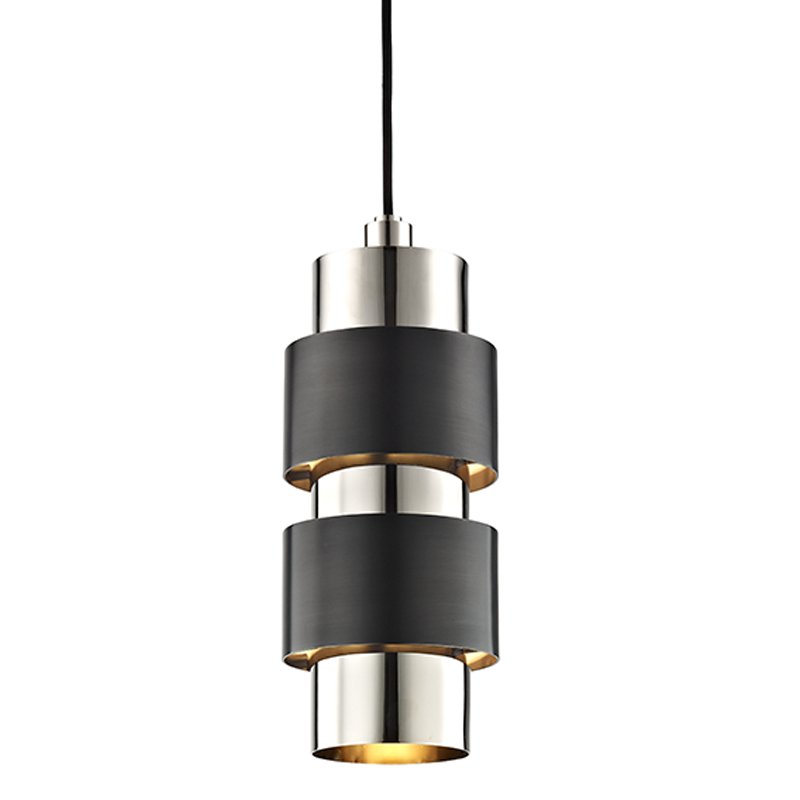 Подвесной светильник Hudson Valley 9422-PNOB Cyrus 2 Light Pendant In Polished Nickel/Old Bronze Combo от ImperiumLoft Подвесной светильник Hudson Valley 9422-PNOB Cyrus 2 Light Pendant In Polished Nickel/Old Bronze Combo от ImperiumLoft