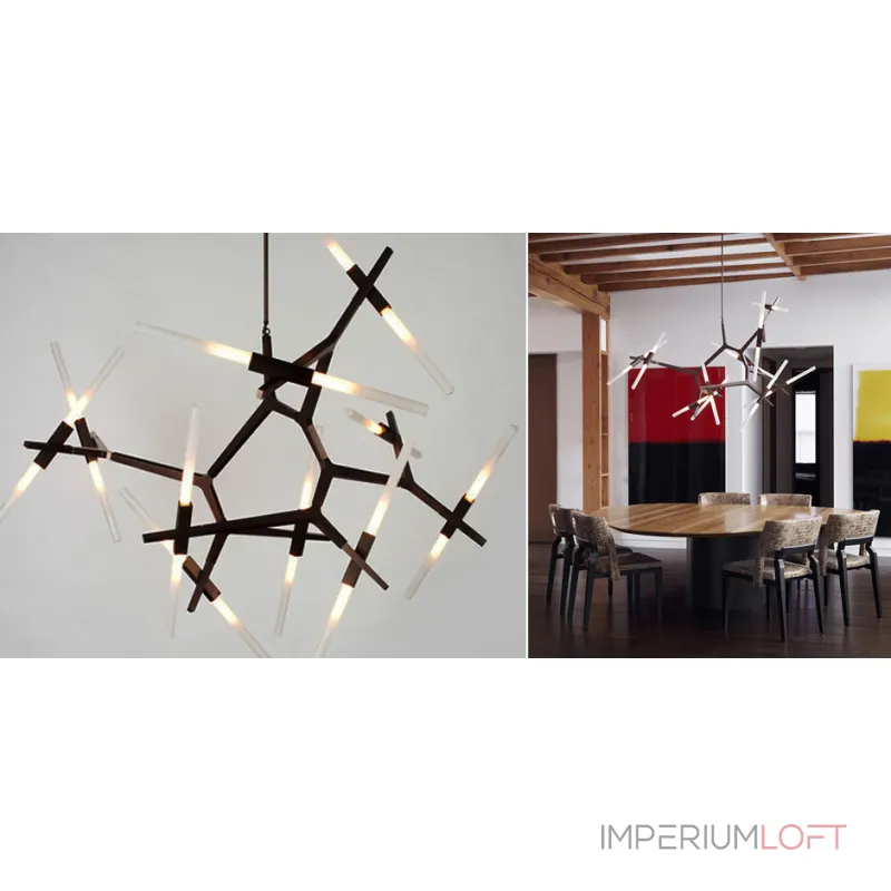 Подвесная люстра Агнес Chandelier Summer 8 Gold