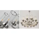 Подвесная люстра LIAISON TWO-TIER Chandelier 18 Silver